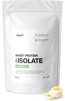 Vilgain Grass-Fed Whey Protein Isolate banán 500 g