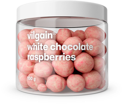 Vilgain Maliny v čokoládě – bílá čokoláda 150 g