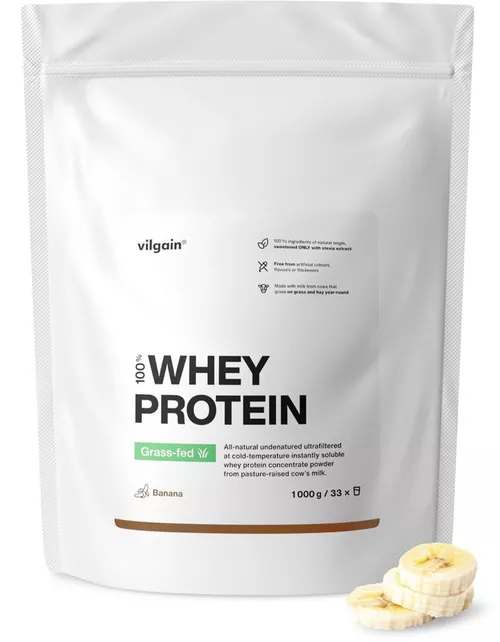 Vilgain Grass-Fed Whey Protein banán 1000 g