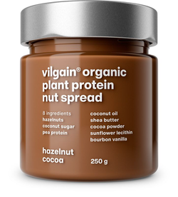 Vilgain Plant Protein Nut Spread BIO – lískové ořechy a kakao 250 g