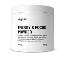 Vilgain Energy & Focus Powder – broskev 195 g
