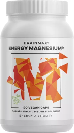 BrainMax Energy Magnesium, 1000 mg, Hořčík Malát 200 mg