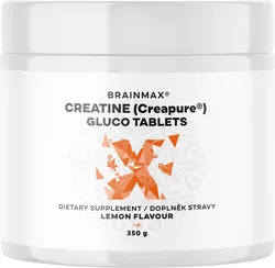 BrainMax Creatine Creapure Gluco tablets, Lemon, Kreatin monohydrát tablety