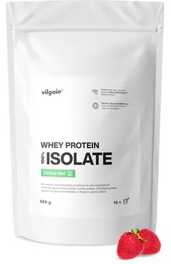 Vilgain Grass-Fed Whey Protein Isolate jahoda 500 g