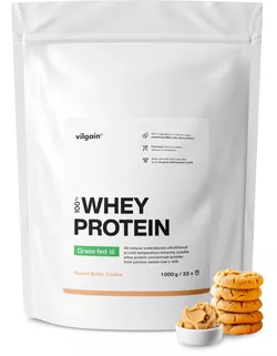 Vilgain Grass-Fed Whey Protein – Sušenka s arašídovým máslem 1000 g